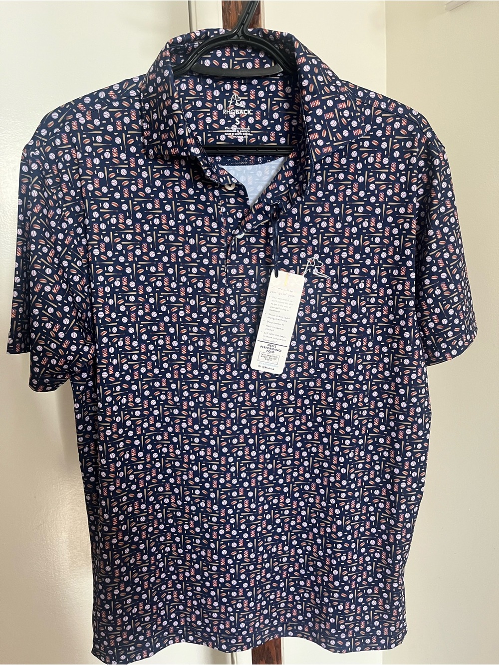 NWT Rhoback Polo Men's Sz S